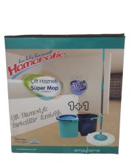 HAMARATİC Çift Hazneli Süper Mop Kirli Su - Temiz Su Ayrı Temizlik Seti