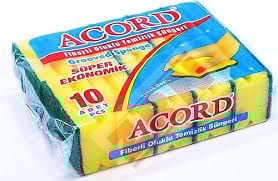 Acord Oluklu 10lu Bulaşık Süngeri