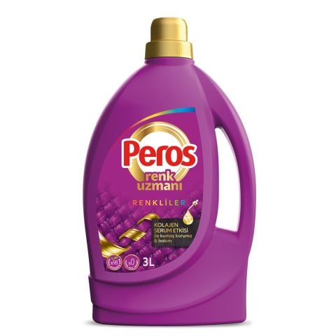 PEROS Sıvı Bakım Renk Uzmanı Renkliler 3 L Sıvı Çamaşır Deterjanı