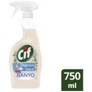 Cif Doğanın Gücü Sprey Temizleyici Banyo İçin Sirke Karbonat Organik Lavanta Yağı İçerir 750 ml