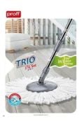 Proff Trio 3'lü Set Döner Ucu Sap Aparat Ve Mop Püskülü Yedek Parçası