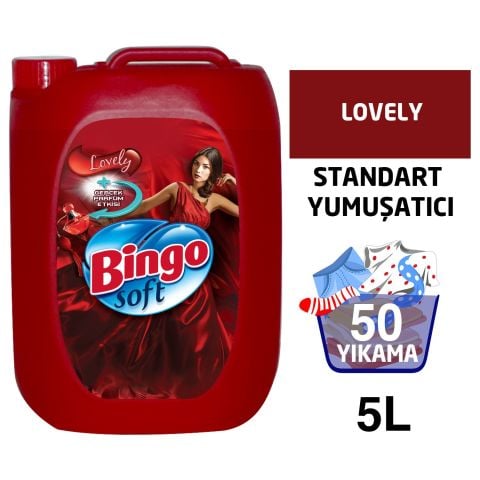 Bingo Soft Lovely Çamaşır Yumuşatıcısı 5 lt