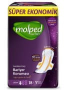 Molped Supernight Hijyenik Ped Uzun 18 Adet
