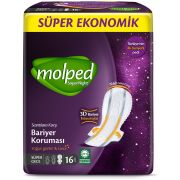 Molped Supernight Hijyenik Ped Süper Gece 16 Adet