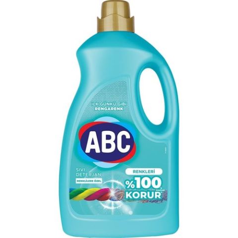 ABC Sıvı Çamaşır Deterjanı Renkliler İçin 3 Lt