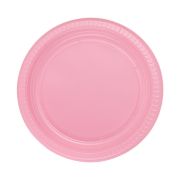 Pembe Plastik Tabak 22 cm