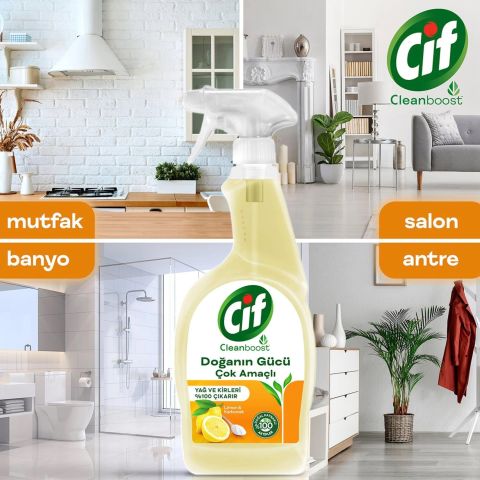 Cif Sprey Doğanın Gücü Çok Amaçlı 750ml