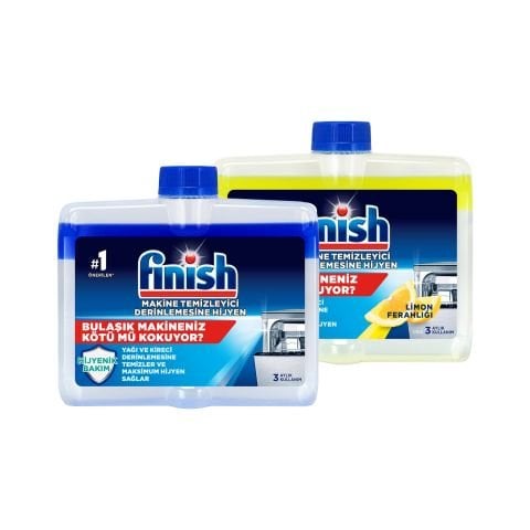 Finish Bulaşık Makinesi Deterjanı Makine Temizleyici Sıvı 2x250 ml