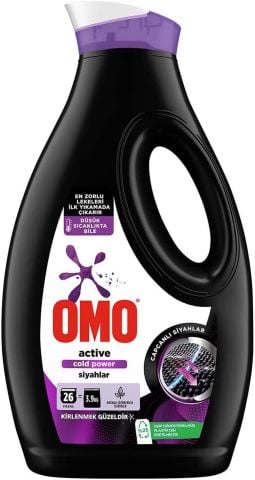 Omo Sıvı Active Cold Power Siyahlar İçin Çamaşır Deterjanı 1690 ml