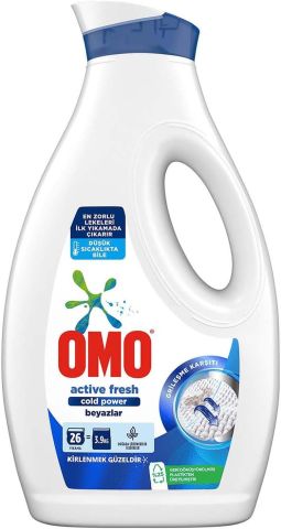 Omo Sıvı Active Fresh Cold Power Beyazlar İçin Çamaşır Deterjanı 1690 ml