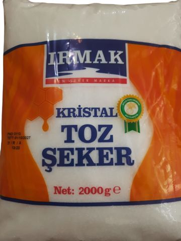 IRMAK Kristal Toz Şeker 2000 Gr