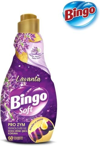 Bingo Soft Konsantre Çamaşır Yumuşatıcısı Lavanta 1440 ml