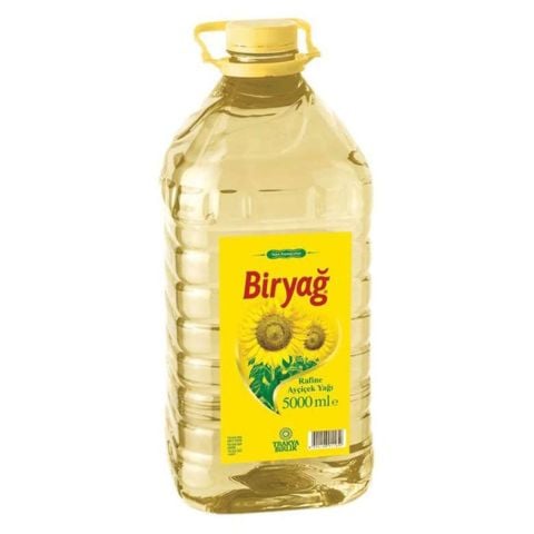 BİRYAĞ Ayçiçek Yağı 5 Lt Köşeli Pet