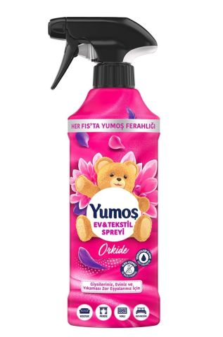 Yumoş Ev veTekstil Spreyi Orkide Yıkanması Zor Eşyalar İçin 450 Ml