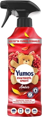Yumoş Ev ve Tekstil Spreyi Amber Yıkanması Zor Eşyalar İçin 450 Ml