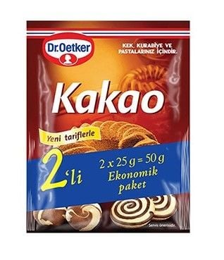 Dr. Oetker Kakao 2'li Paket (2x25gr)