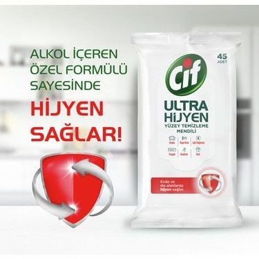 Cif Yüzey Temizleme Mendili 45'li